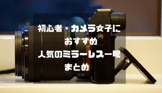 2023年最新！初心者におすすめのミラーレス一眼カメラまとめ！失敗しない選び方を徹底紹介