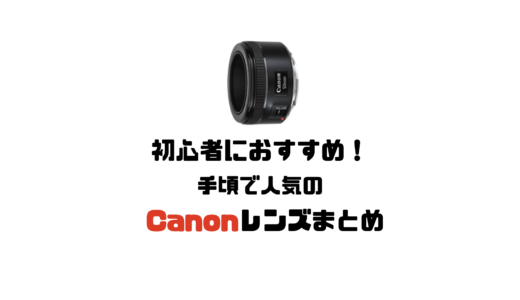 【2023年最新】初心者におすすめ！手頃なキヤノン人気レンズまとめ