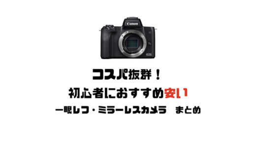コスパ抜群！初心者におすすめ安い一眼レフ・ミラーレスカメラまとめ