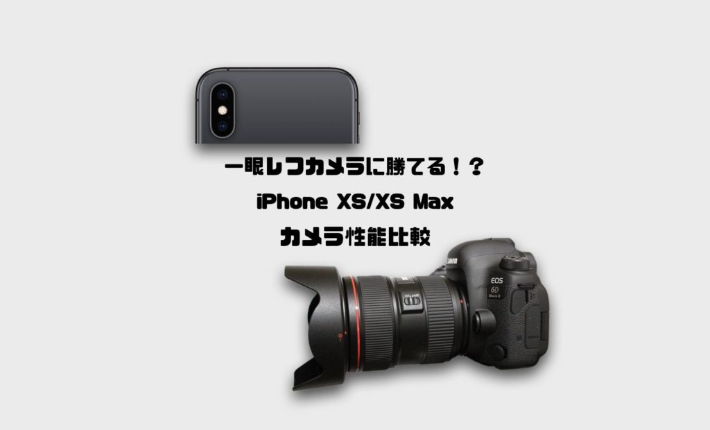 一眼レフカメラに勝てる Iphone Xs Xs Maxカメラ性能比較 Imagination
