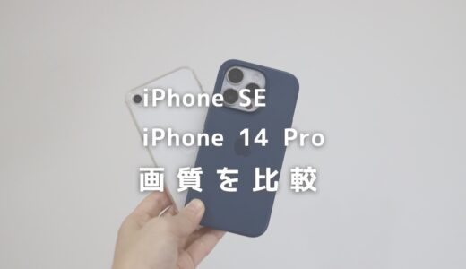 どれくらい変わる？iPhone SEとiPhone 14 Proの画質を比較【カメラ比較】